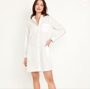 Mini Shirt Dress Button Up Dress